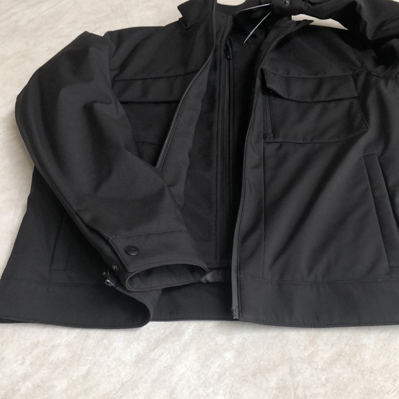 Michael Kors Men's Belgravia Woven Zip-Up Jacket Black Size S - Picture 6 of 16